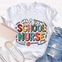 School Nurse Caring Helpful T-Shirt