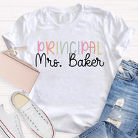 Personalized Name Principal Teacher T-Shirt