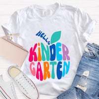 Personalized Grade Hello Kindergarten Teacher T-Shirt