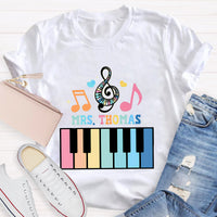 Personalize Name Piano Teacher T-Shirt