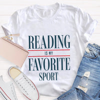 Reading Is My Favorite Sport Teacher T-Shirt