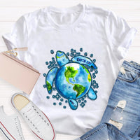 Earth Day Save The Turtles Teacher T-Shirt