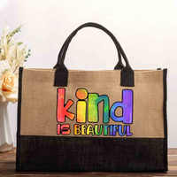 Colorful Kind Is Beautiful Cotton Tote Bag