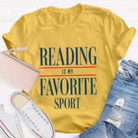 Reading Is My Favorite Sport Teacher T-Shirt