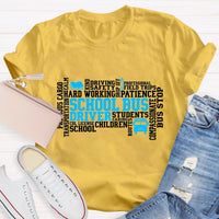 School Bus Driver Caring Students T-Shirt