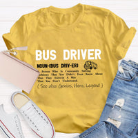 Bus Driver Definition Teacher T-Shirt