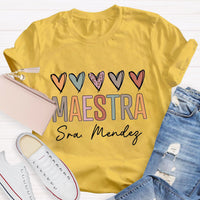 Personalized Spanish Teacher Name T-Shirt