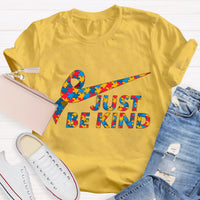 Just Be Kind Color Puzzle Teacher T-Shirt