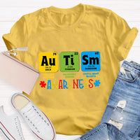 Autism Awareness Chemical Elements Teacher T-Shirt