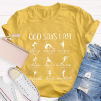 God Says I'm Strong Teacher T-Shirt