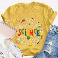 Science Chemistry Education Circle Teacher T-Shirt