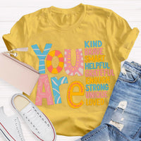 You Are Unique Strong Teacher T-Shirt