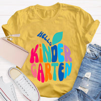 Personalized Grade Hello Kindergarten Teacher T-Shirt
