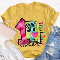 Personalized Grade 1st Grade Back To School Teacher T-Shirt