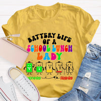 School Lunch Lady Monday To Friday T-Shirt