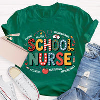 School Nurse Caring Helpful T-Shirt