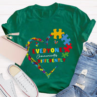 Everyone Communicates Differently Teacher T-Shirt
