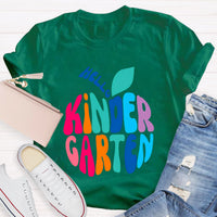 Personalized Grade Hello Kindergarten Teacher T-Shirt