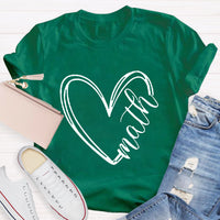 Math Heart Teacher T-Shirt