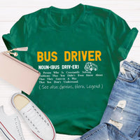 Bus Driver Definition Teacher T-Shirt
