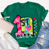Personalized Grade 1st Grade Back To School Teacher T-Shirt
