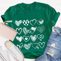 Cute Heart Valentine's Day Teacher T-Shirt