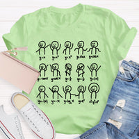 Graph Algebra Dance Figures Math Teacher T-Shirt