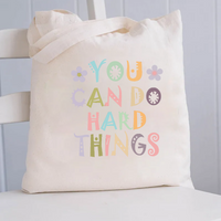 You Can Do Hard Things Canvas Tote Bag