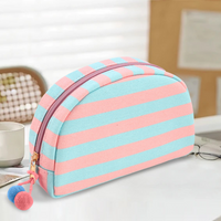 Striped Seashell Cosmetic Bag – Teacher Everyday Essentials Pouch