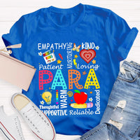 Para Warm Empathy Kind Loving Teacher T-Shirt