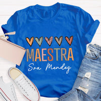 Personalized Spanish Teacher Name T-Shirt