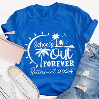 Personalized Retirement Time School's Out Forever T-Shirt