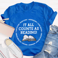 It All Counts As Reading Teacher T-Shirt