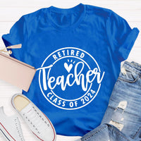 Personalized Retired Time Teacher T-Shirt