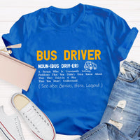 Bus Driver Definition Teacher T-Shirt