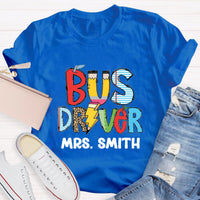 Personalized Bus Driver Name Teacher T-Shirt
