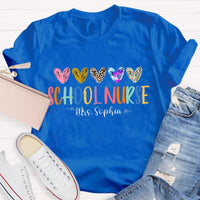 Personalized Name School Nurse Teacher T-Shirt