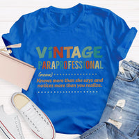 Vintage Professional Teacher T-Shirt