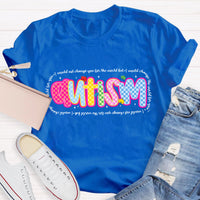 Autism I Would Change The World For You Teacher T-Shirt