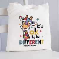 It's Ok To Be Different Embrace Your Uniqueness Canvas Tote Bag