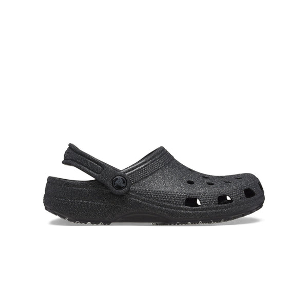 Giày Clog Unisex Crocs Glitter Classic - Black Glitter