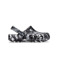 Baya Marbled Clogs - Black / White