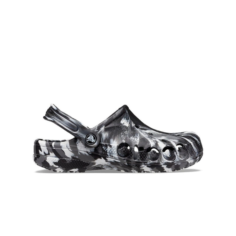Baya Marbled Clogs - Black / White
