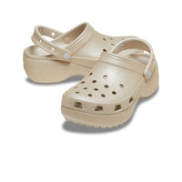 Classic Platform Glitter Clogs - Champagne