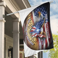 Patriotic God Bless America Flag | 250 Years of Freedom Eagle & Cross Design | Double Sided Polyester | Outdoor Decor Gift for Veterans