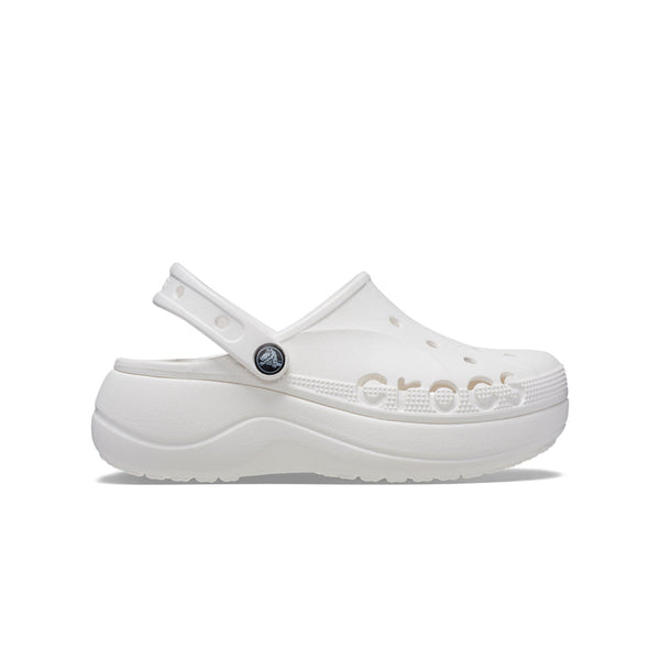 Giày Clog Nữ Crocs Baya Platform - White