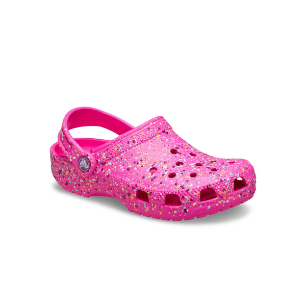 Giày Clog Trẻ Em Crocs Classic Paint Splatter - Pink