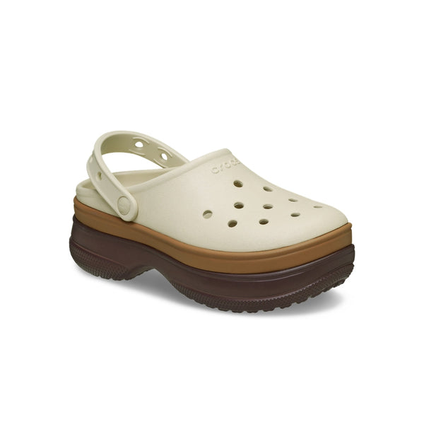 Giày Clog Unisex Crocs Classic Stacked - Mocha