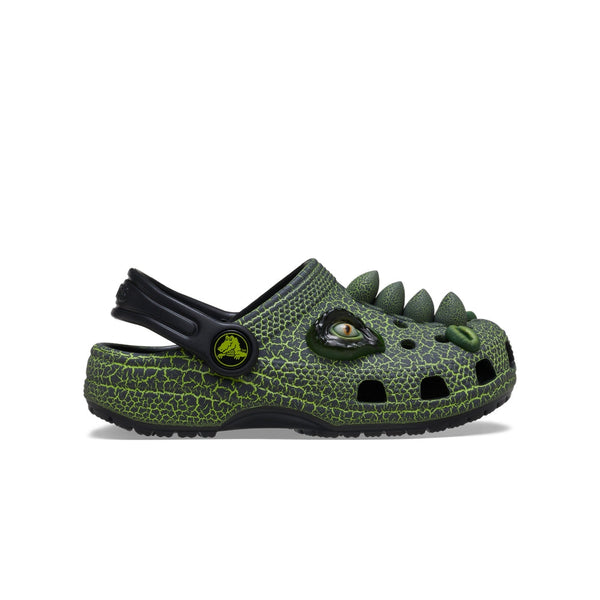Giày Clog Trẻ Em Crocs Toddler Classic Iam Scary Dino - Black