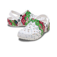 Baya Holiday Graphic Clogs - White / Multi